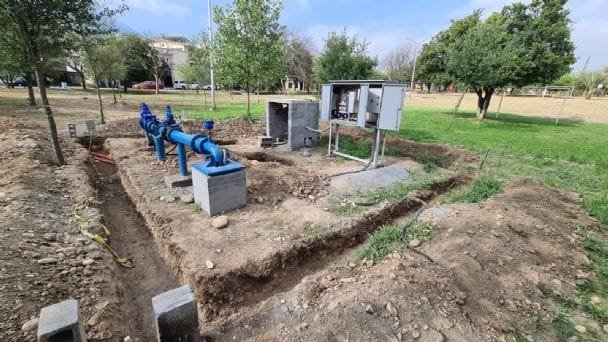 Equilibrio en la red con volúmenes adicionales de agua, plan en Nuevo León 10 pozos