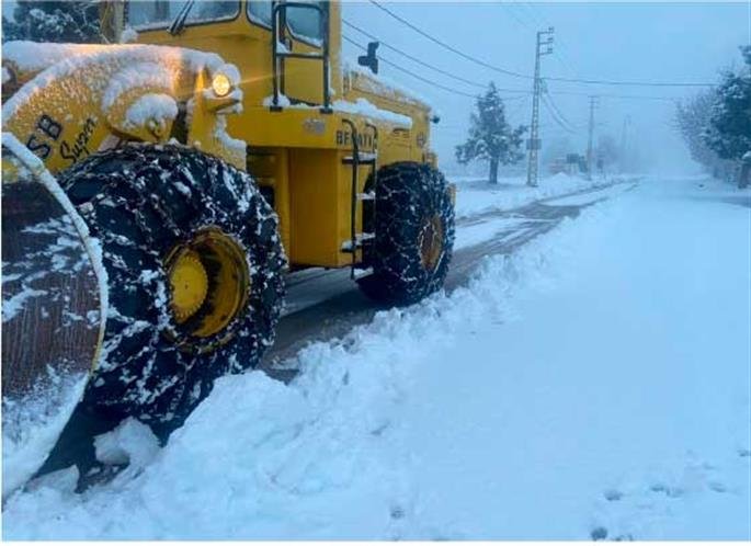 Fuertes lluvias y nevadas afectan a Líbano 11 Libano nieve 1