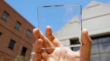 Paneles solares transparentes
