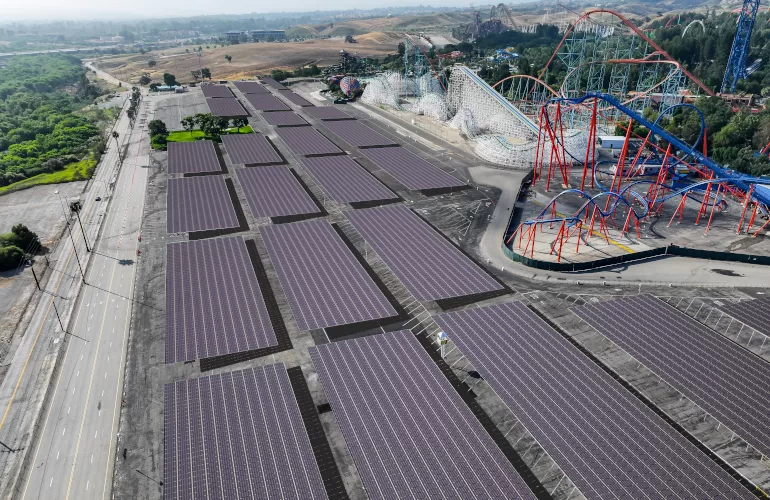Six Flags California Solar Project Rendering 02 jpg