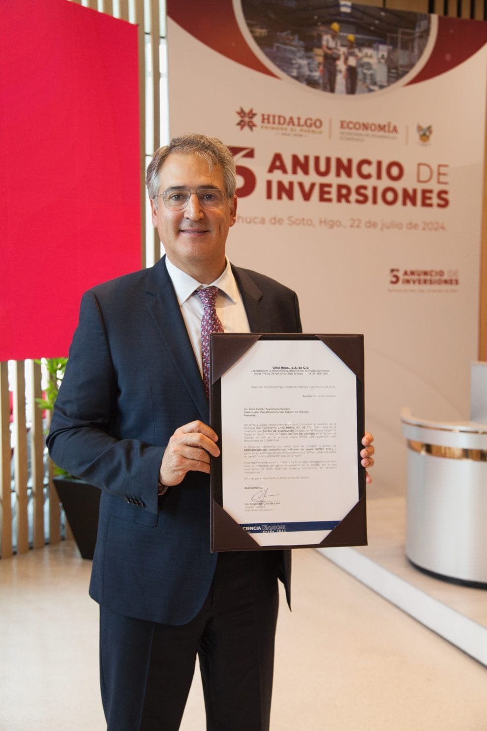 Grupo GRISI invertirá 800 millones de pesos para la construcción de una planta en Hidalgo y generará 2 mil empleos 10 Grupo GRISI invertirá 800 millones de pesos para la construcción de una planta en Hidalgo