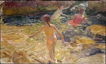 La audacia de alimentar las mentes 11 “El Baño” de Joaquín Sorolla