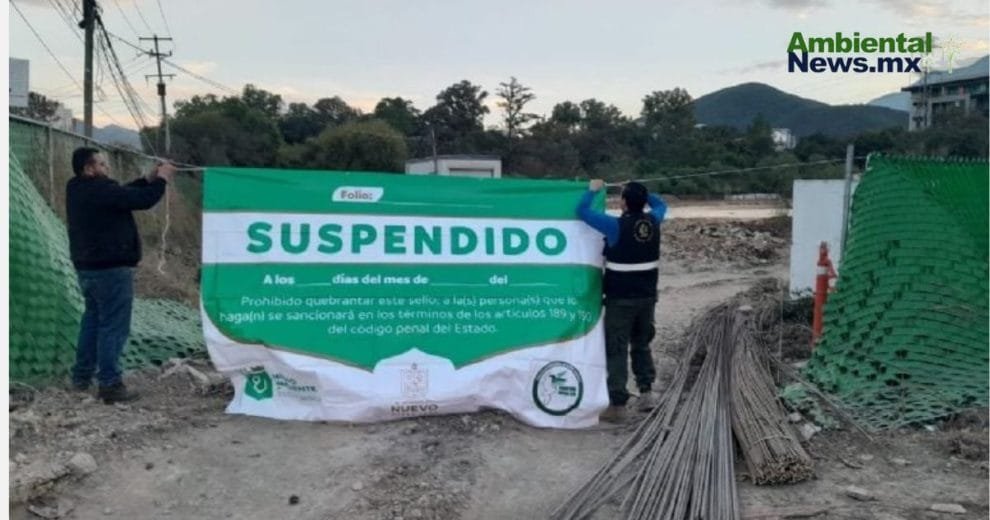 Nuevo León suspende actividades de taller mecánico y construcción por violaciones ambientales