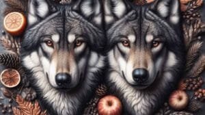 pareja de lobos