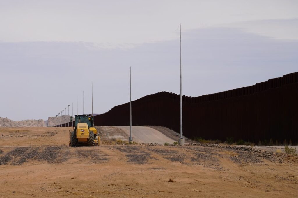 El muro fronterizo de Trump