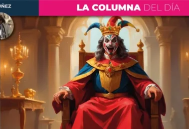 El bufon se sienta en el trono